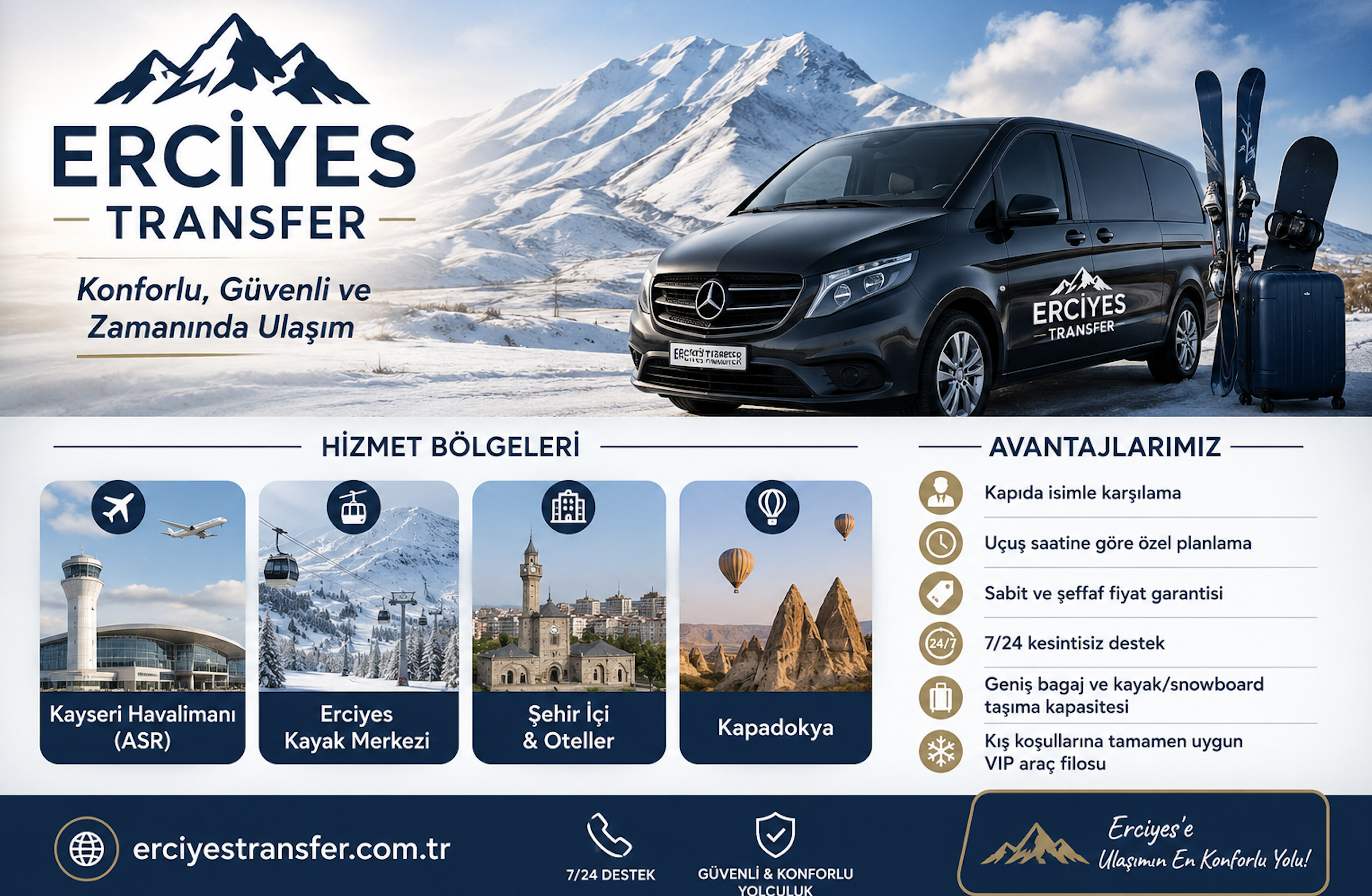 Kayseri'de Konforlu ve Güvenli Ulaşımın Adresi: Erciyes Transfer ile Yolculuğun Keyfini Çıkarın